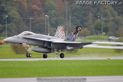2009-10-08 Meiringen 489 McDonnell Douglas FA-18C Hornet